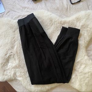 NWT Black mesh sweatpants joggers